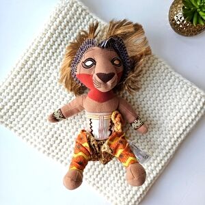 Disney Lion King Broadway Musical Simba Plush 11” Disney Parks Stage Costume Toy